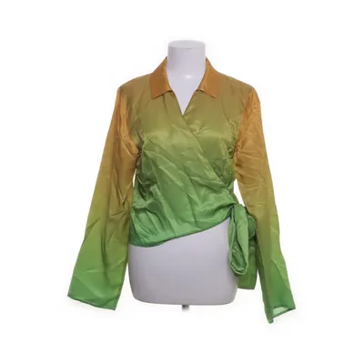 Wrap blouse (Orange, Green) from Samsøe & Samsøe Silk, Viscose