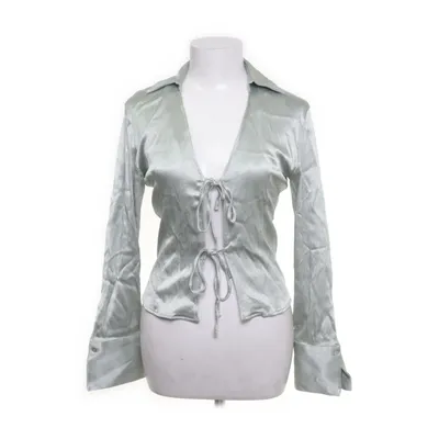 Wrap top (Green) from Zara Viscose, Elastane