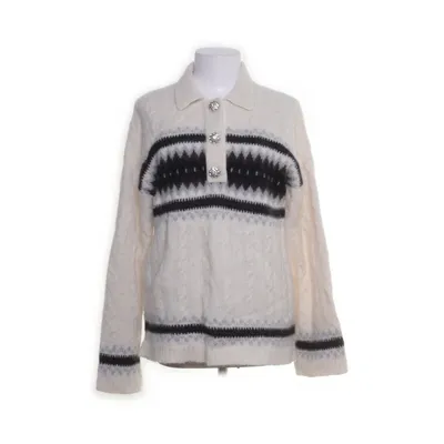Sweater (White, Multicolored) from Ganni Polyamide, Wool