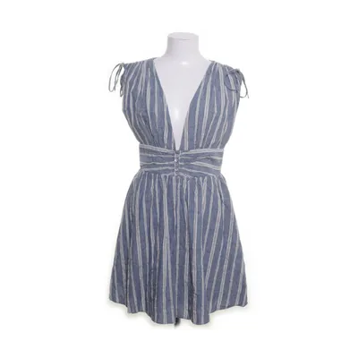Dress (Blue, White) from Free People Cotton, Linen