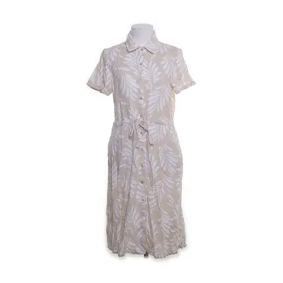 Shirt dress (Beige, White) from Ellen Tracy Linen, Viscose