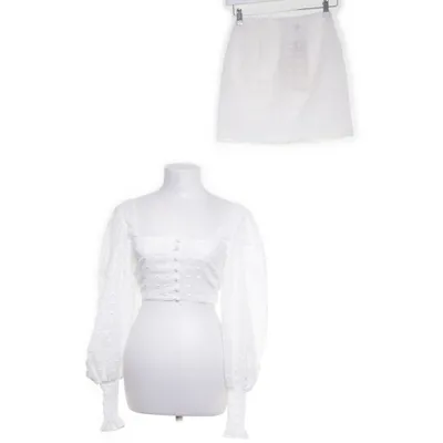 Set (Wit) van Sabo Polyester, Katoen