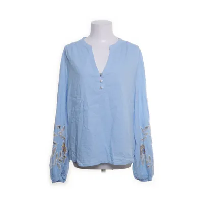 Blouse (Blauw) van Cotton Club Katoen, Viscose