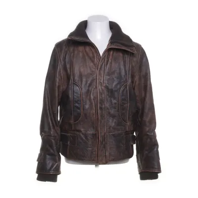 Läderjacka (Brun) från Bruno Zaragoza Polyester, Skinn