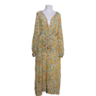 Maxi dress (Yellow, Multicolored) from Sissel Edelbo Silk