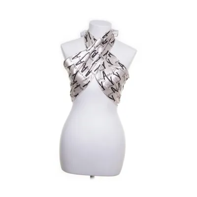 Neckholder Top (Off-White, Schwarz) von AsYou Angora