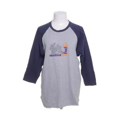 Baseball T-shirt (Blue, Gray) from Fruit of the Loom Cotton, Polyester