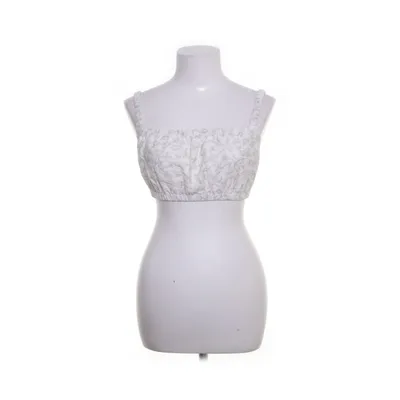 Crop Top (Weiß, Beige) von Reserved Baumwolle, Polyamid