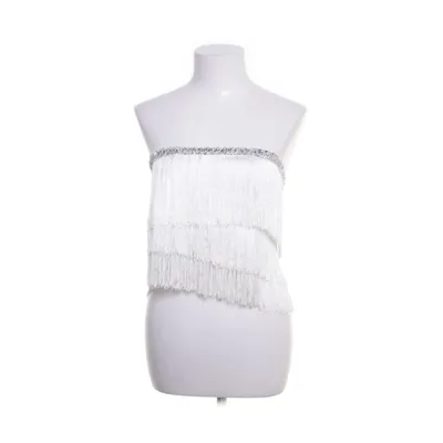 Tube top (White, Silver) Polyester