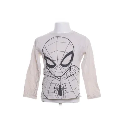 Lange mouwen shirt (Wit, Meerkleurig) van H&M Katoen, Elastaan