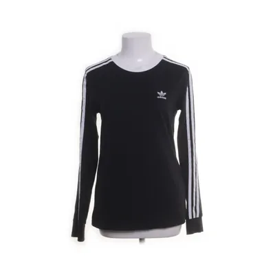 Långärmad t-shirt (Svart, Vit) från Adidas Bomull, Elastan