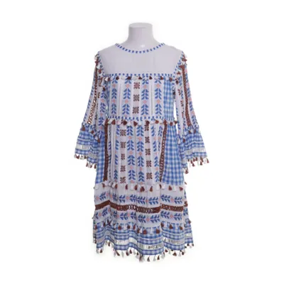 Dress (White, Multicolored) from Dodo Bar Or Cotton