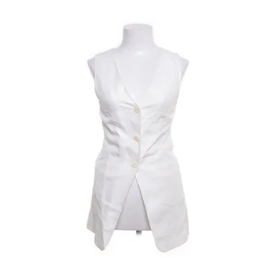 Weste (Weiß) von H&M Polyester, Viskose, Leinen
