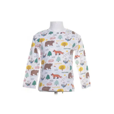 Långärmad t-shirt (Vit, Flerfärgad) från Kids Bomull