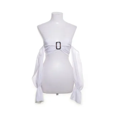 Crop top (Wit) van Amazon Polyester