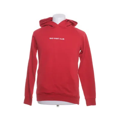 Capuchon sweater (Rood) van Bad Habit Club Organisch katoen, Polyester