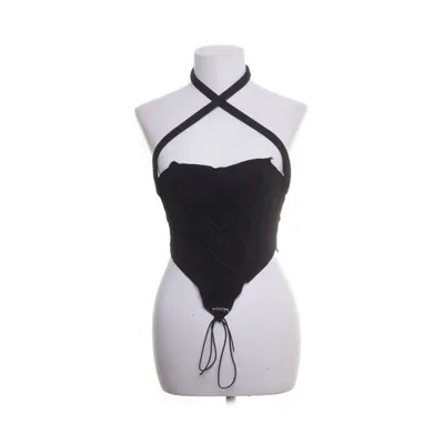 Halter neck top (Black) from Kollyy Polyester