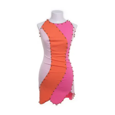 Dress (Pink, Multicolored) Polyester, Elastane