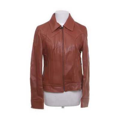 Leren jack (Bruin) van Roccoban Berlin Leer, Viscose