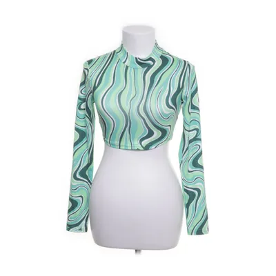 Crop top (Groen, Wit) van Shein
