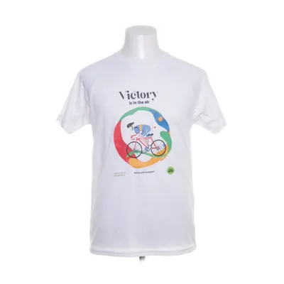T-shirt (Hvid, Flerfarvet) fra Makito Polyester
