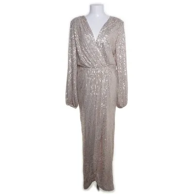 Evening gown (Beige) from Bubbleroom Polyester, Elastane