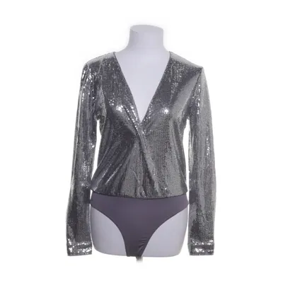 Romper (Zilver) van Missguided Polyester, Elastaan