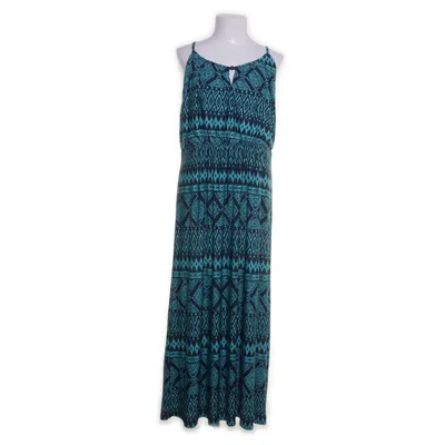 Maxi jurk (Groen, Blauw) van Isolde Elastaan, Polyester