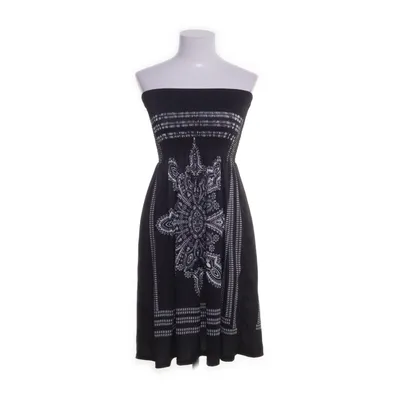 Jurk (Zwart, Wit) Katoen, Polyester
