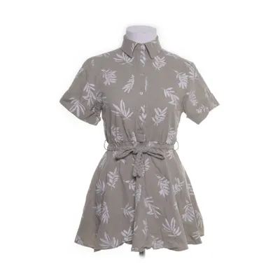 Kleid (Grün) von Zara Baumwolle, Leinen