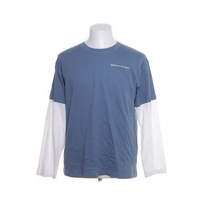 Lange mouwen shirt (Blauw, Wit) van Envii Organisch katoen