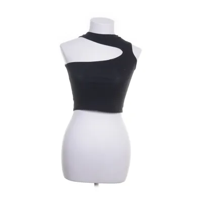 Crop top (Zwart) Katoen, Polyester