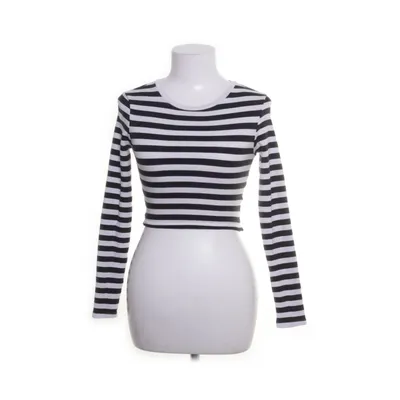 Crop top (White, Black) from Gina Tricot Cotton, Elastane