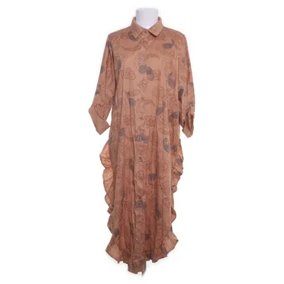 Shirt dress (Brown) from Marta Cotton, Elastane