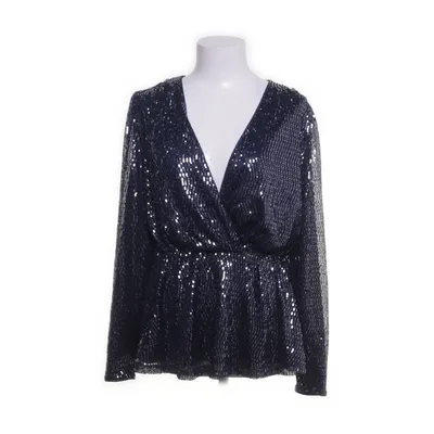 Wikkelblouse (Blauw) van M&Mode Polyester