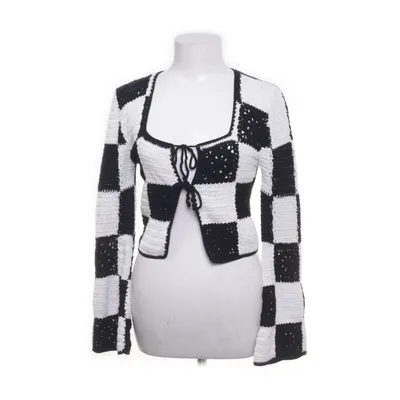 Cardigan (Black, White) from ASOS Design Cotton, Acrylic