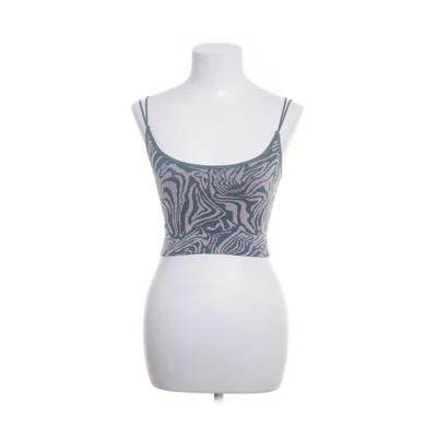 Crop Top (Grün, Mehrfarbig) Polyamid, Polyester, Elasthan