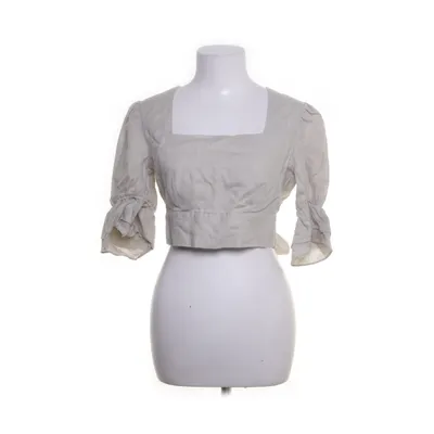 Crop top (Beige) van NA-KD Katoen, Linnen