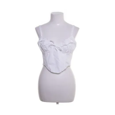Crop top (White) from Bershka Cotton