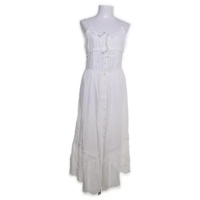 Maxi jurk (Beige) van Urban Outfitters Katoen, Linnen, Viscose