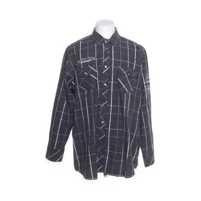 Shirt (Black, Multicolored) from Bonita Men Cotton