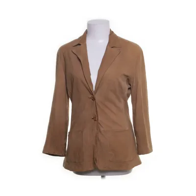 Läderkavaj (Brun) från Amoress Polyester, Skinn