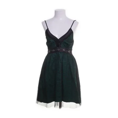 Dress (Black, Green) from Poizen Industries Cotton, Polyester