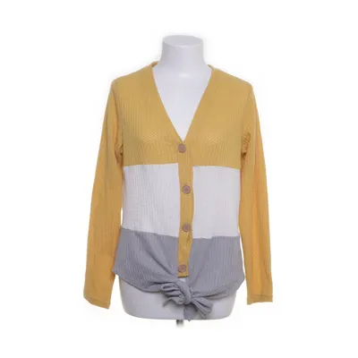 Cardigan (Geel, Wit, Grijs) Polyester, Katoen