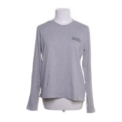 Long sleeve T-shirt (Gray) from Ganni Cotton, Polyester