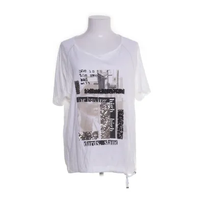 Top (White, Multicolored) from Monari Cotton, Elastane, Modal, Polyester
