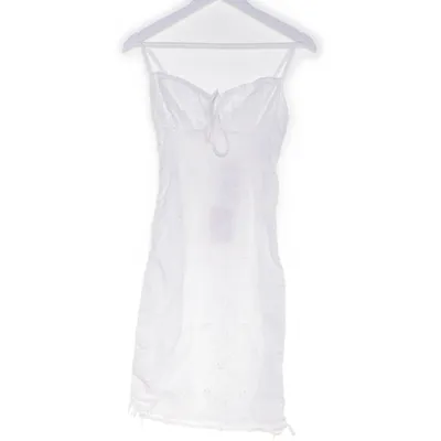 Jurk (Wit) van NA-KD Katoen, Polyester