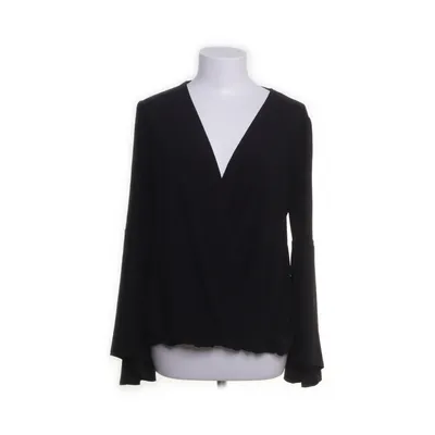 Wrap blouse (Black) from Sisters Point Polyester, Elastane