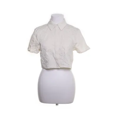 Short sleeve shirt (Yellow) from NA-KD Viscose, Polyamide