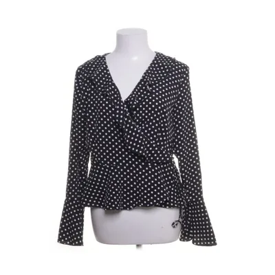 Wikkelblouse (Zwart) van Shein Katoen, Polyester
